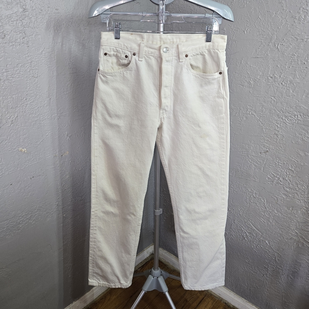 Levi's 501's 33x30 Men's White Jeans